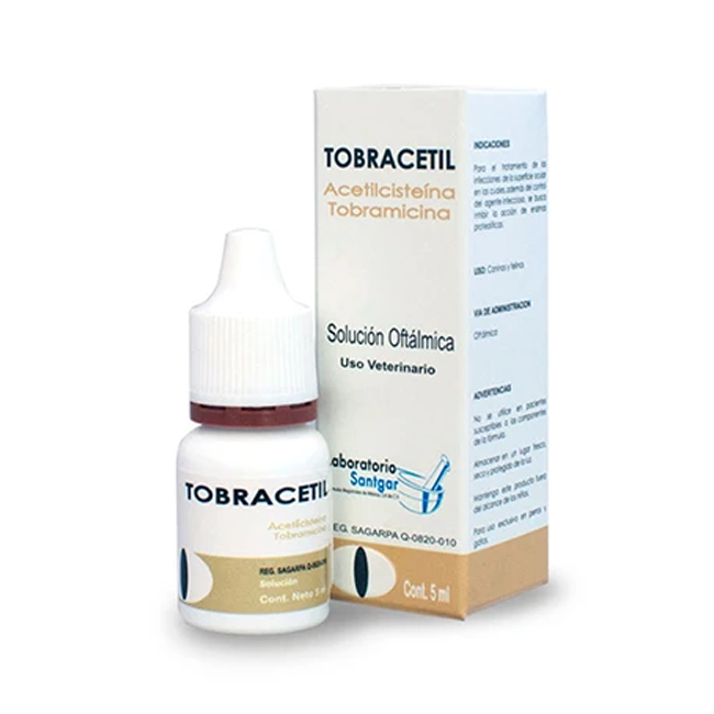 Tobracetil Solución Oftálmica 5 Ml - Santgar Tobracetil Solución Oftálmica 5 Ml - Santgar